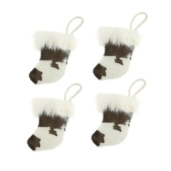 Cow Print Stocking Toppers 4 Pack