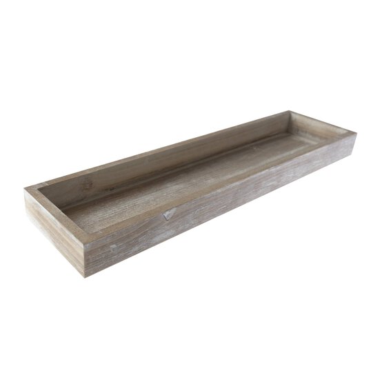 Natural Wooden Tray 36cm x 9.5cm x 3cm image number 1