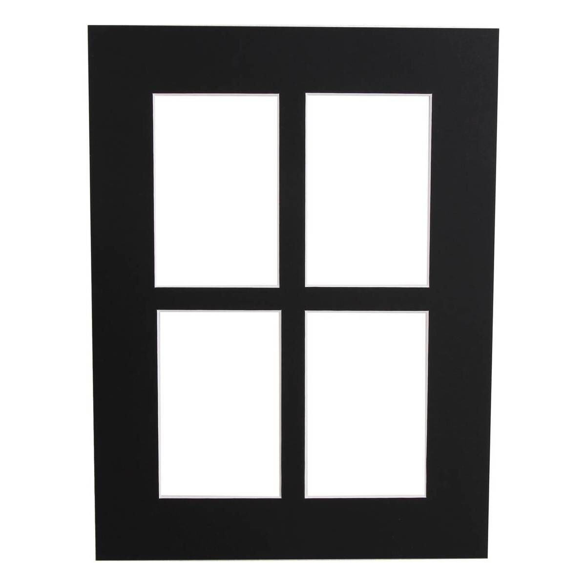 Black Multi Aperture Mount 12 x 16 Inches Hobbycraft