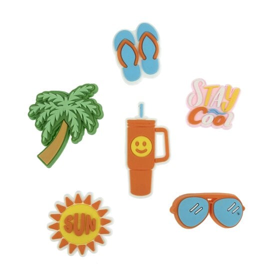 Summer Silicone Accessory Charms 6 Pack image number 1