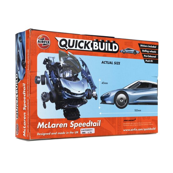 Airfix Quickbuild McLaren Speedtail Model Kit image number 5