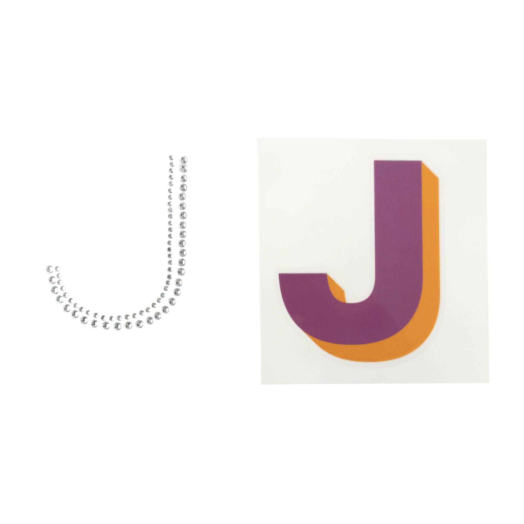 Cold Transfer and Bling Letter J Sticker Set | Hobbycraft