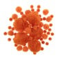 Orange Pom Poms 60 Pack  image number 1