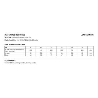 Knitcraft Brioche Cardigan Digital Pattern 0195