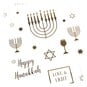Happy Hanukkah Gold Foil Stickers 19 Pieces image number 2