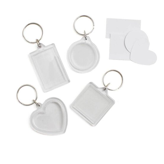 Photo Frame Keyrings 4 Pack image number 1