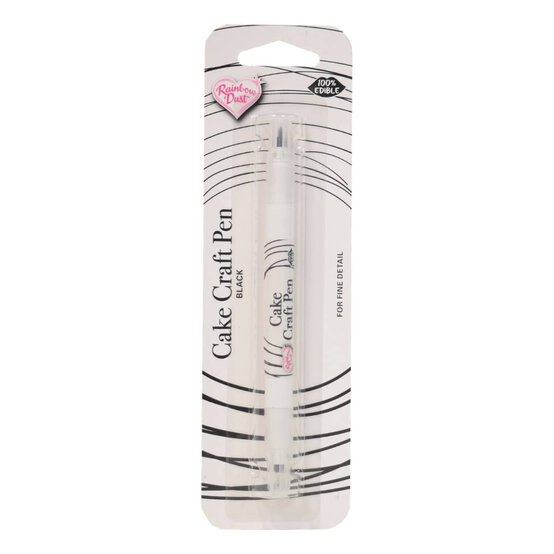 Rainbow Dust Black Double-Ended Edible Food Pen image number 1