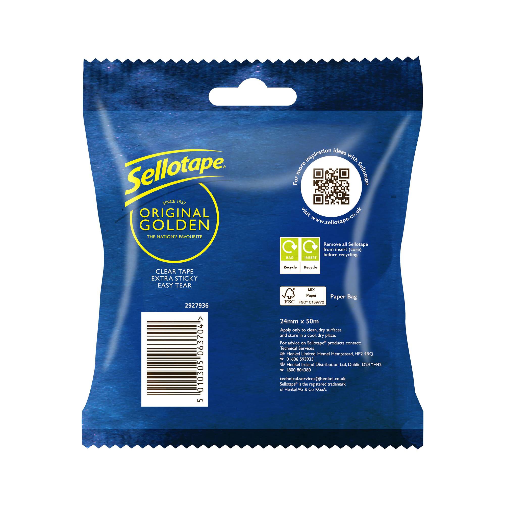 Sellotape Original Clear Tape 24mm x 50m | Hobbycraft