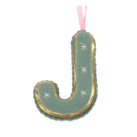 Hanging Felt Letter J Decoration image number 3