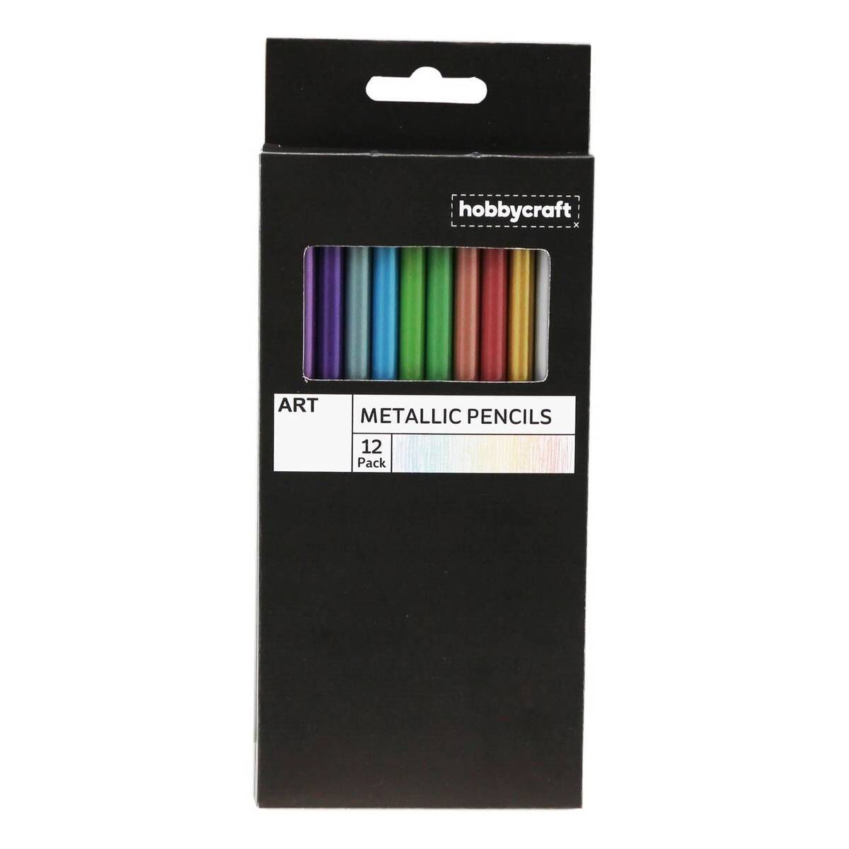 Metallic Colouring Pencils 12 Pack Hobbycraft