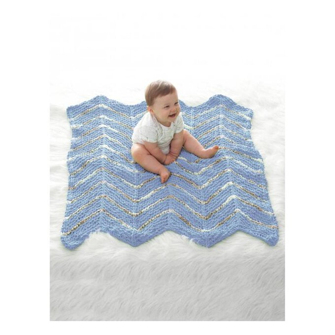 FREE PATTERN Bernat Smooth Sailing Waves Baby Blanket Hobbycraft