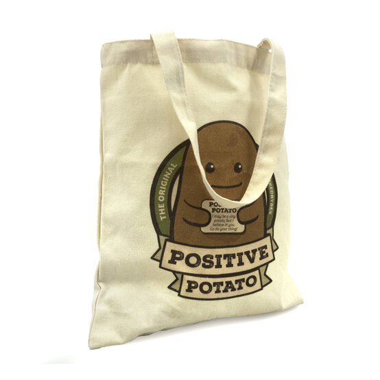 Small Positive Potato Tote Bag image number 4