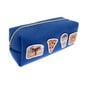 Kawaii Food Patch Blue Felt Pencil Case image number 1