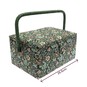 Floral Wood Block Medium Sewing Box image number 6