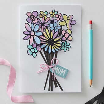 How to Make a Painted Flower Mother's Day Card