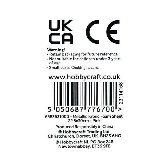 Pink Metallic Spot EVA Foam Sheet 22.5cm x 30cm image number 6