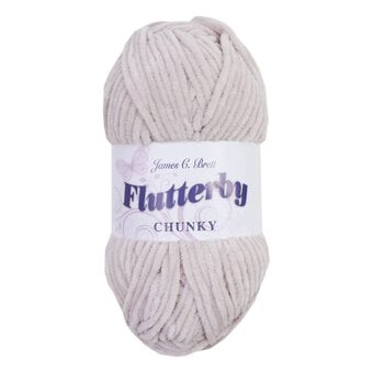 James C Brett Oatmeal Flutterby Chunky Yarn 100g