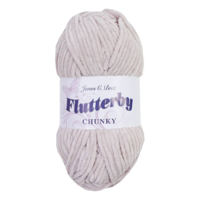 James C Brett Oatmeal Flutterby Chunky Yarn 100g image number 1