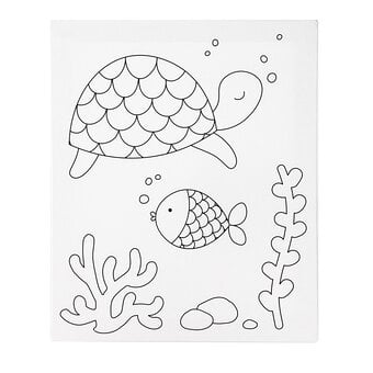 Turtle Colour-in Canvas image number 2