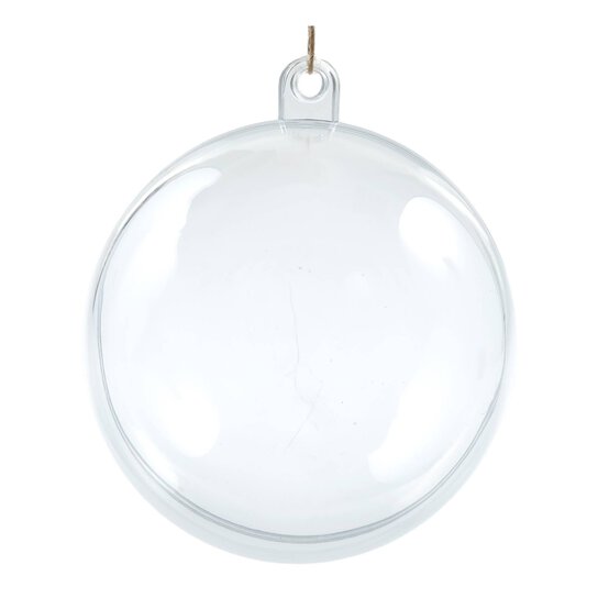 Fillable Baubles 8cm 4 Pack image number 6