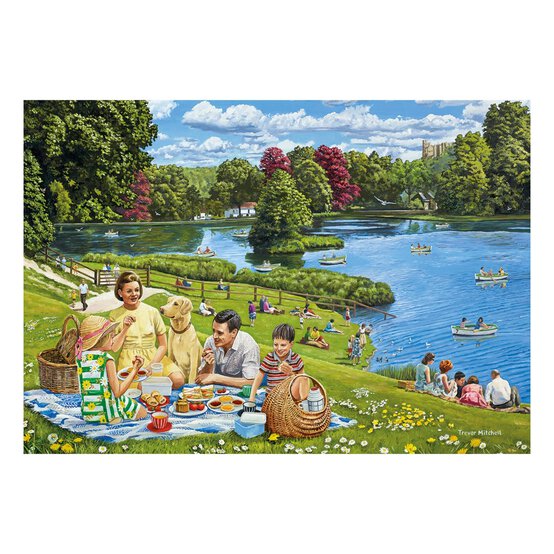 Gibsons Day Trip to Arundel Jigsaw Puzzle 500 Pieces 4 Pack image number 5