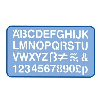 Helix Alphabet Stencil 3cm