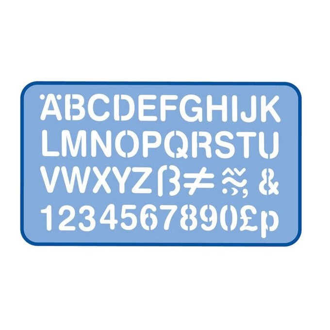 Helix Alphabet Stencil 3cm image number 1