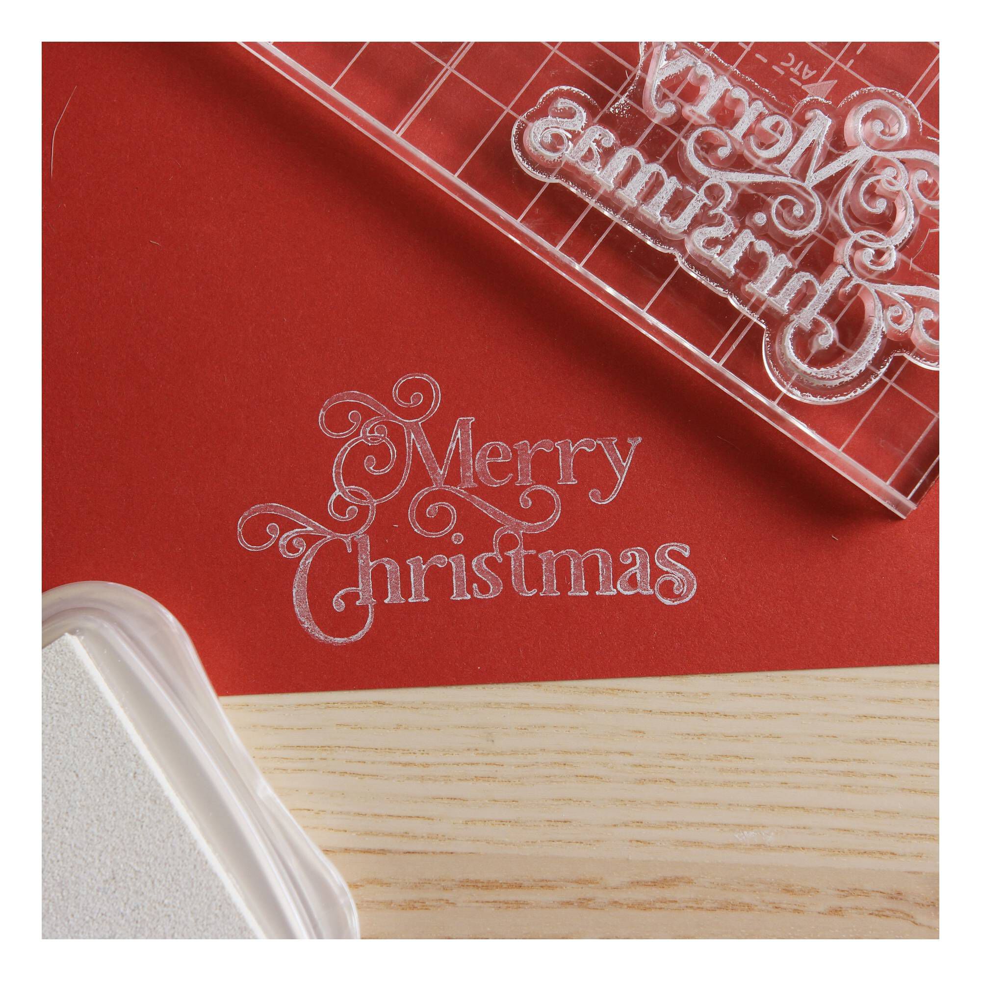 Merry Christmas Clear Stamp Hobbycraft