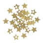 Gold Wooden Star Embellishments 30 Pack image number 1