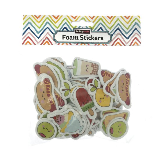 Food Face Foam Stickers 42g image number 5
