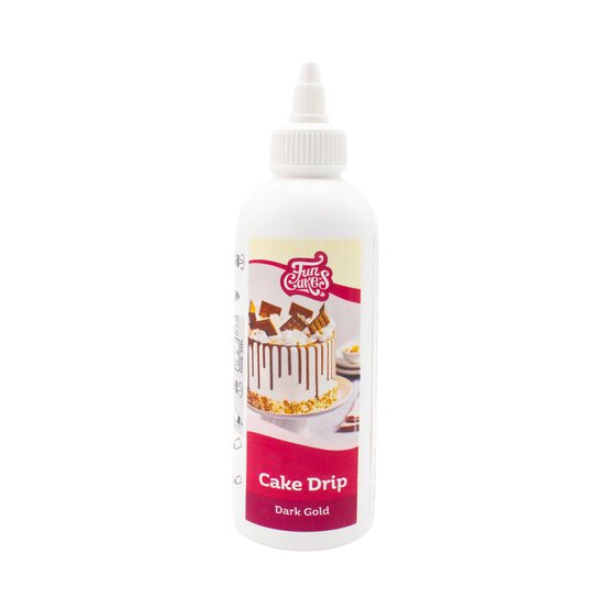 FunCakes Dark Gold Cake Drip 180g image number 1