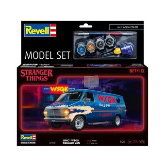 Revell Stranger Things GMC WSQK Squawk Van Model Set 1:25