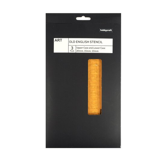 Old English Letter Stencil Set 3 Pack image number 4