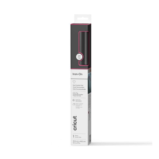 Cricut Black and Pink Colour Pop Iron-On 12 x 19 Inches image number 1