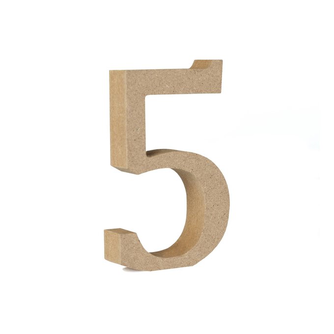 5 Pcs Party Accessory Paper Mache Letters 12 Inch Number Wooden