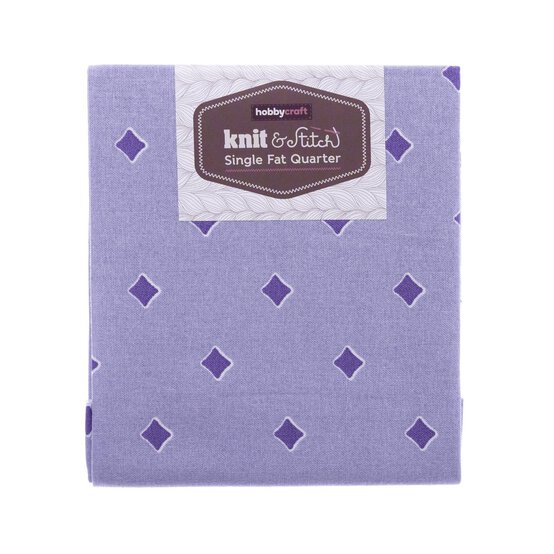 Purple Diamond Single Cotton Fat Quarter image number 1