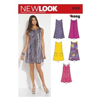 New Look Women's Dress Sewing Pattern 6125