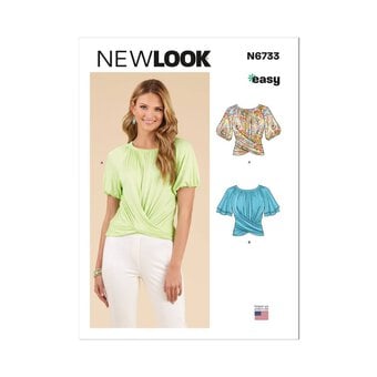 New Look Women's Top Sewing Pattern 6733 (XS-XXL)