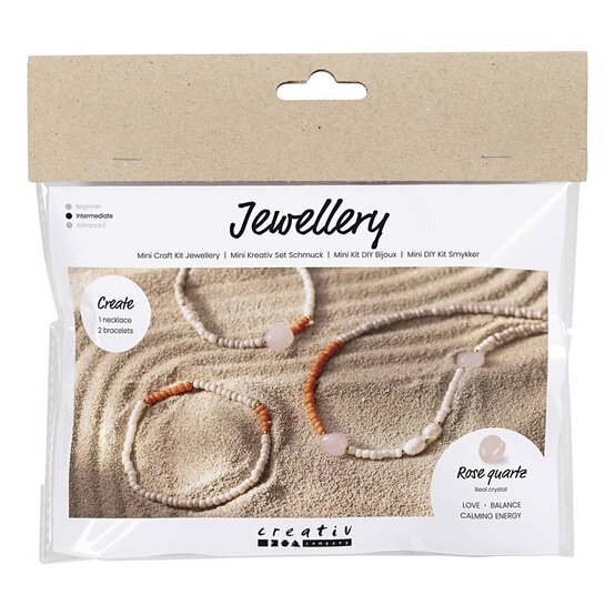 Rose Quartz Jewellery Mini Craft Kit image number 1