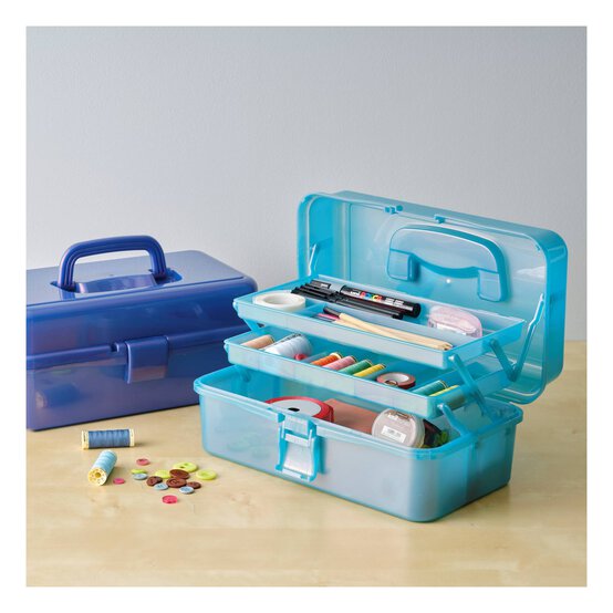 Teal Metallic Caddy 33cm x 20cm x 15cm image number 2