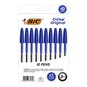 BIC Cristal Original Blue Ballpoint Pens 10 Pack image number 3