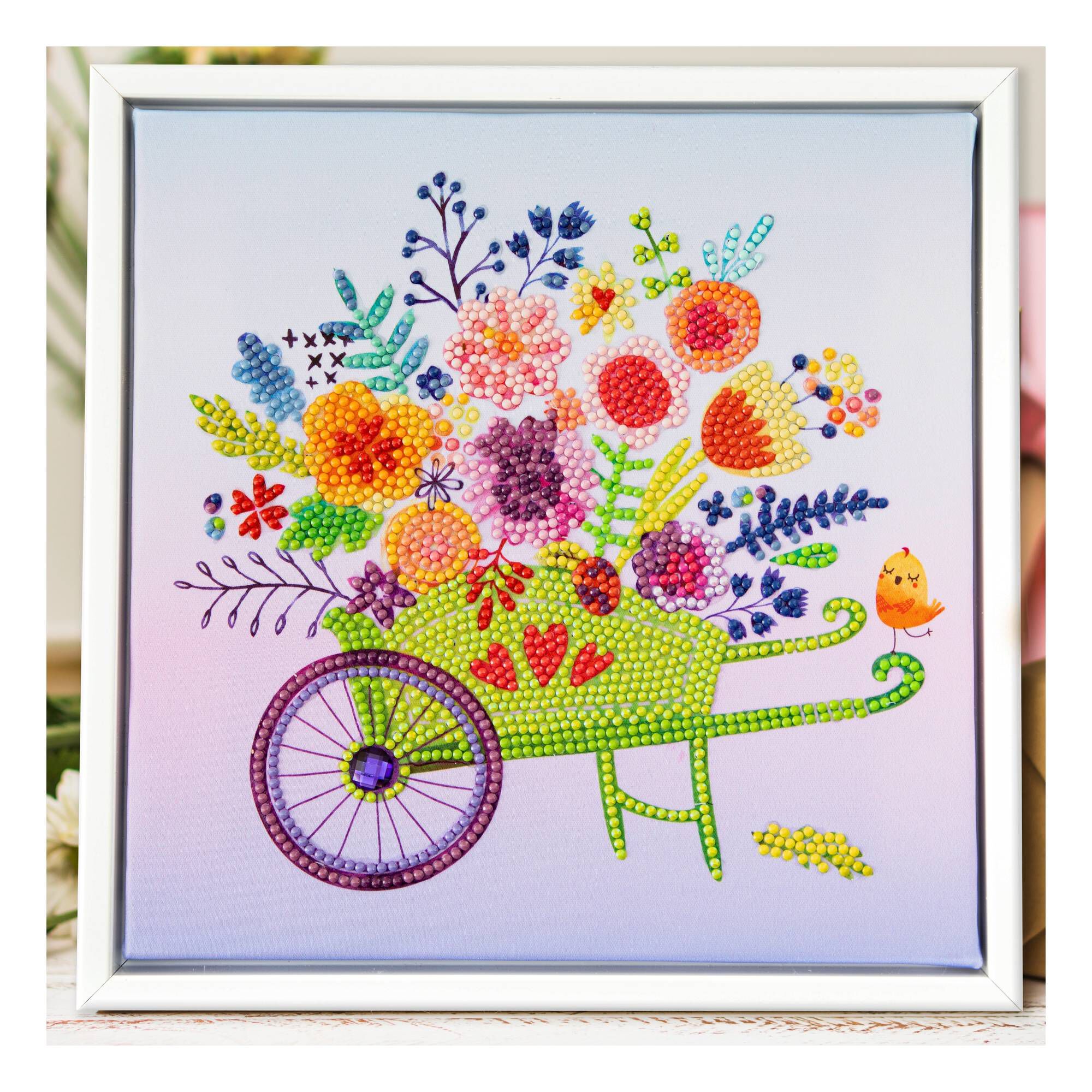 Diamond Dotz Flower Barrow Kit 23cm x 23cm Hobbycraft