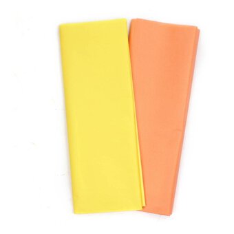 Orange and Yellow Tissue Paper 65cm x 50cm 10 Pack