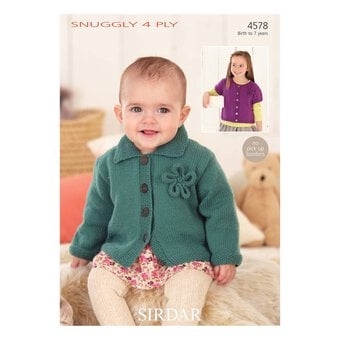 Sirdar Snuggly 4 Ply Cardigans Digital Pattern 4578