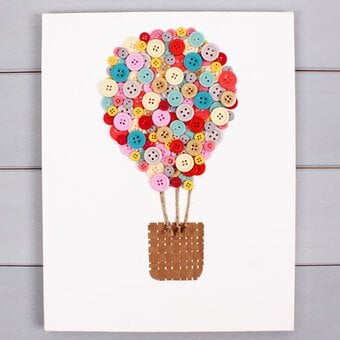 How to Make an Air Balloon Button Canvas