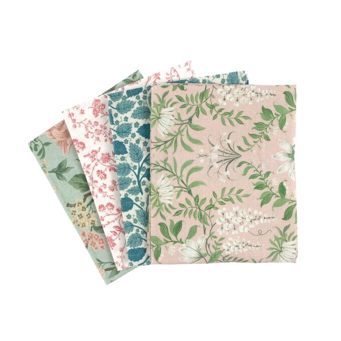 Laura Ashley Pink Fat Quarters 4 Pack image number 1