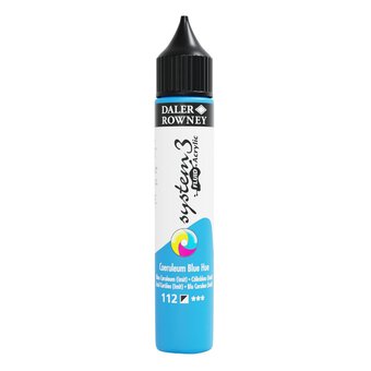 Daler-Rowney System3 Coeruleum Blue Hue Fluid Acrylic 29.5ml (112)