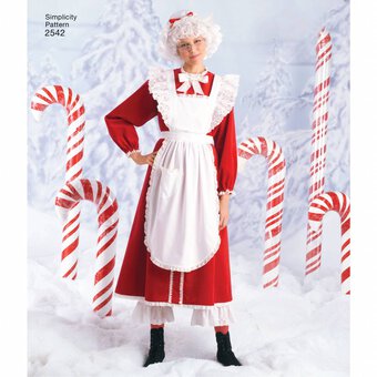Simplicity Santa and Elf Outfit Sewing Pattern 2542 (XS-M) | Hobbycraft