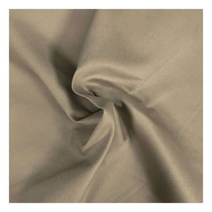 Beige Lightweight Drill Fabric by the Metre image number 1