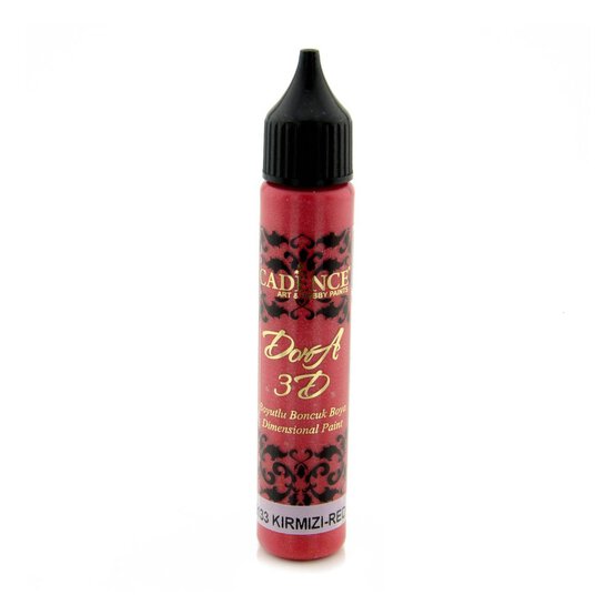 Cadence Red Dora 3D Dimensional Paint 25ml image number 1